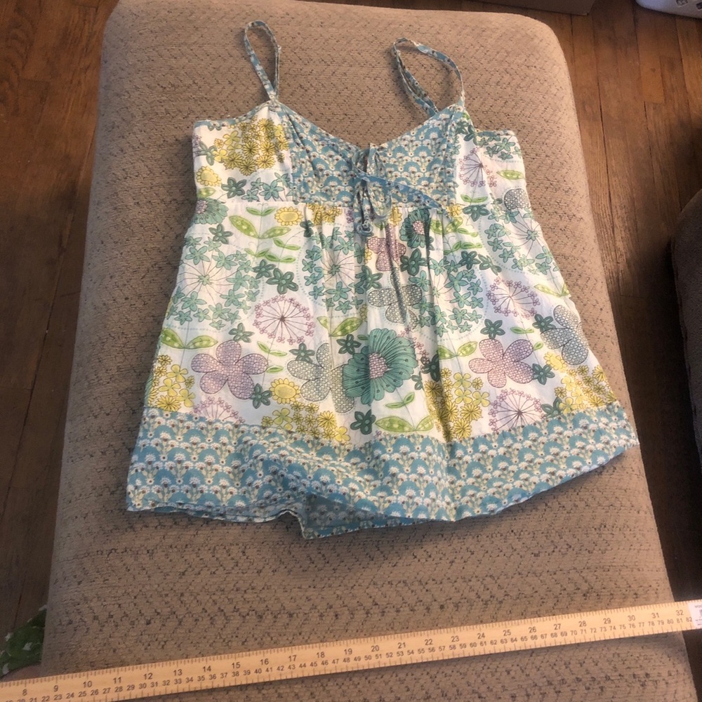 Floral Print Camisole with Spaghetti Straps